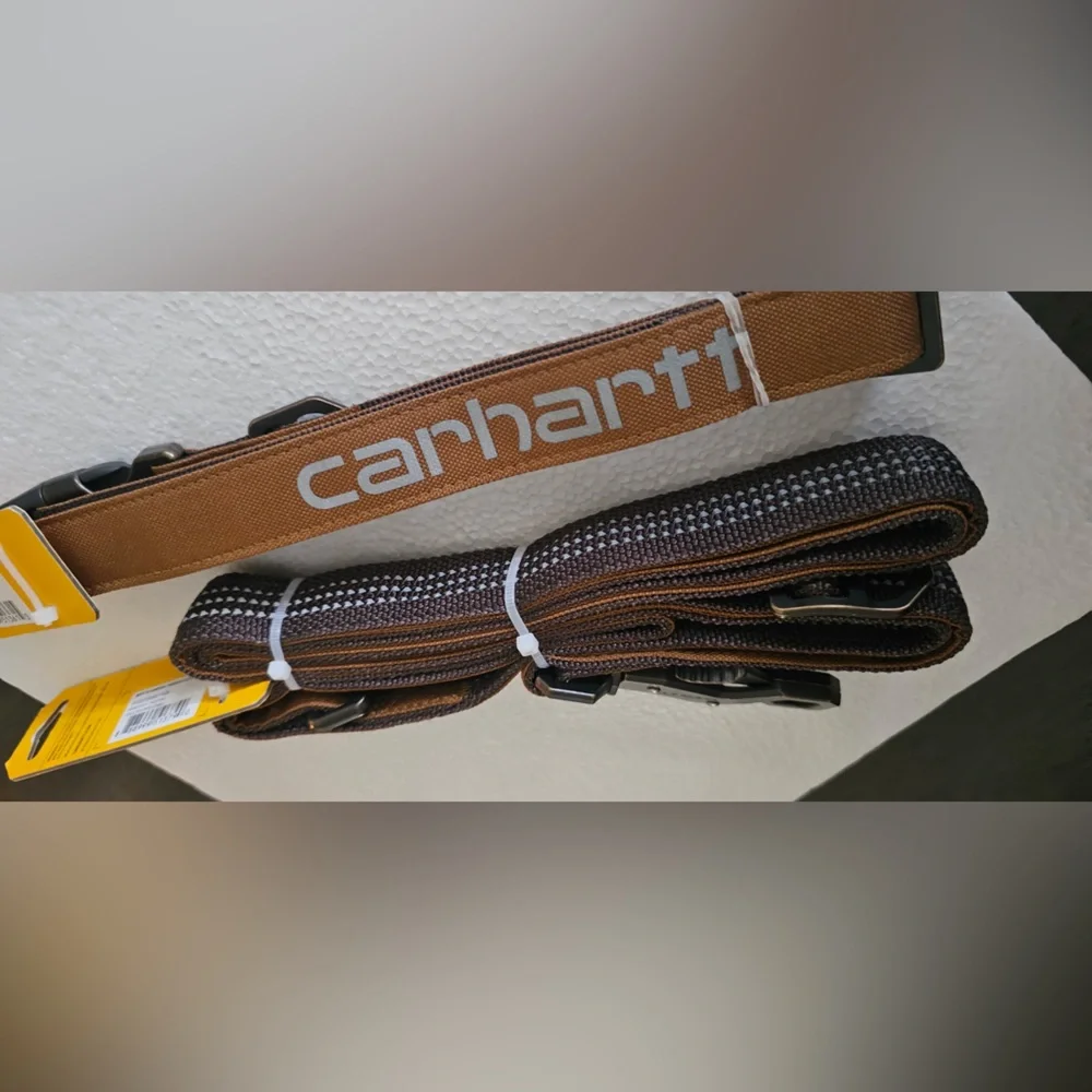 Carhartt Tan Field Dog Collar (L) and Carhartt Tan Field Leash (L)